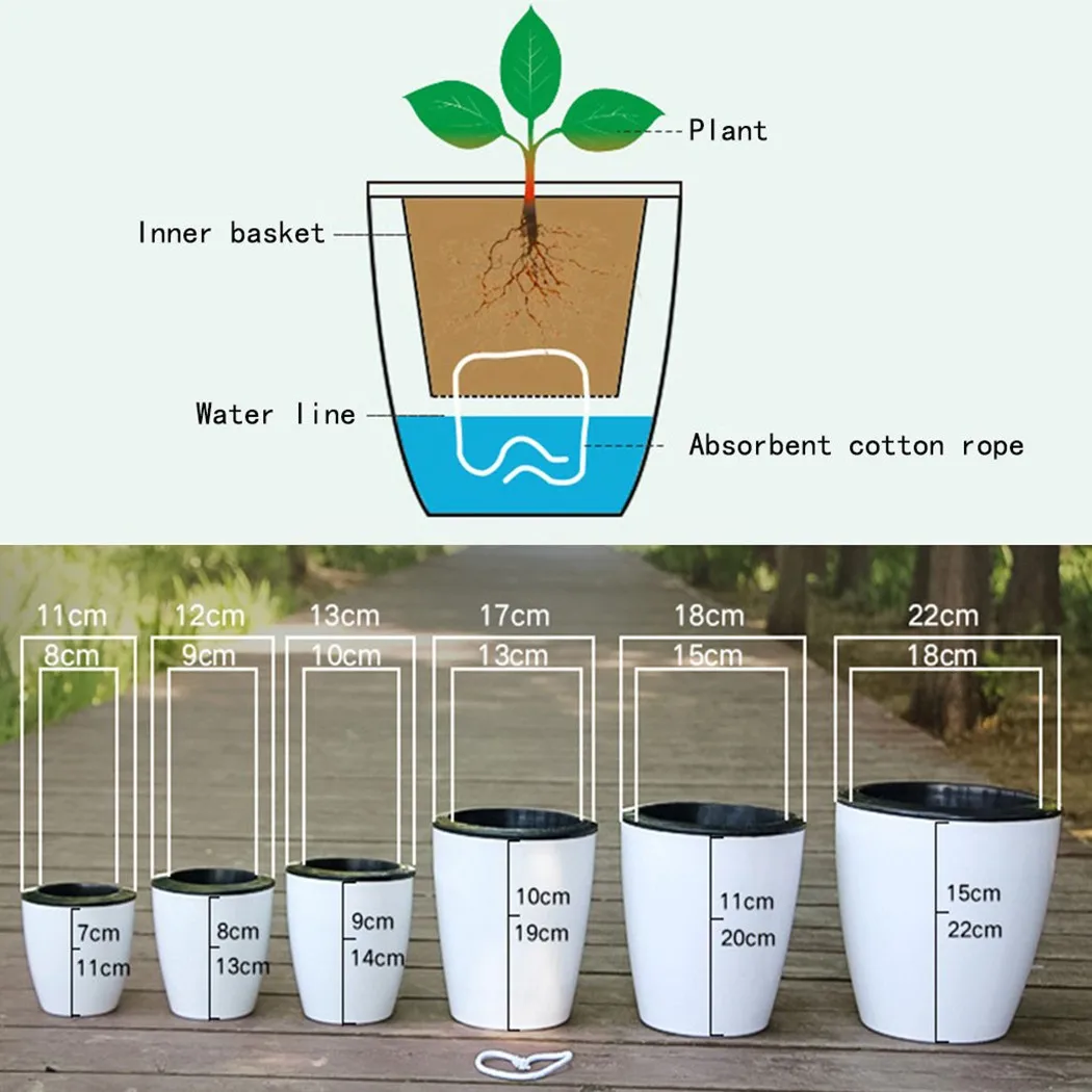 Lazy Flower Pot Self-Watering  - Self Watering Insert review and price
