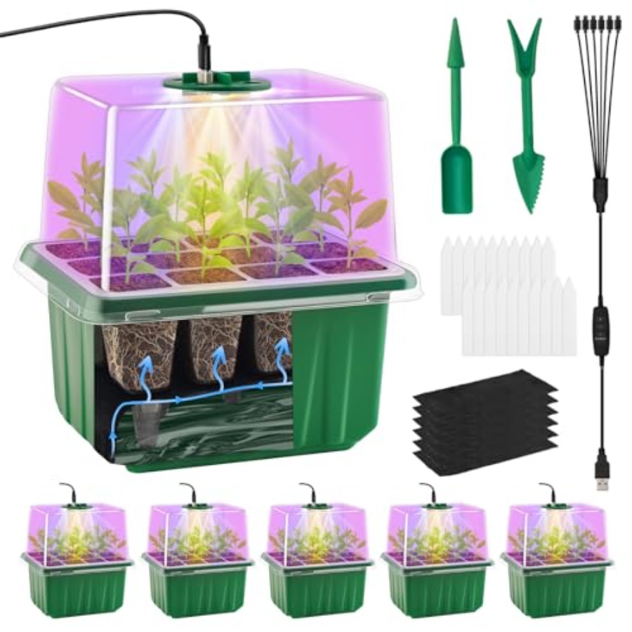 Seed Starter Tray with Light 6 - Humidity Dome Kit review and price