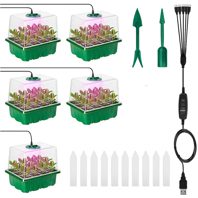 Seed starter tray with grow li - Humidity Dome Kit review and price