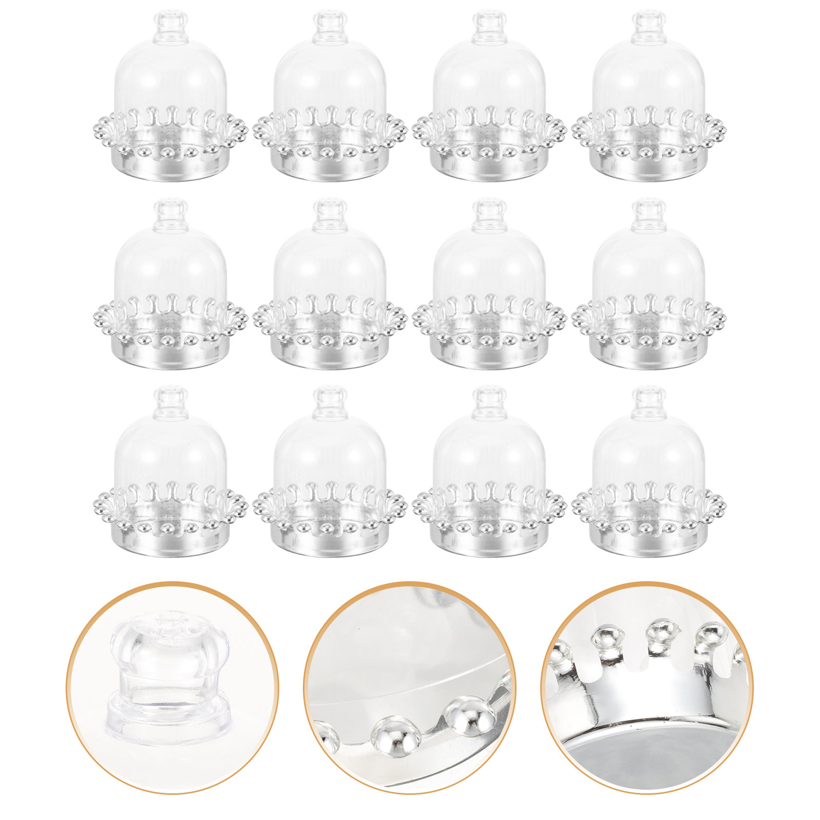 12Pcs Cake Stands Dome Cover T - Plastic Dome Clear review and price