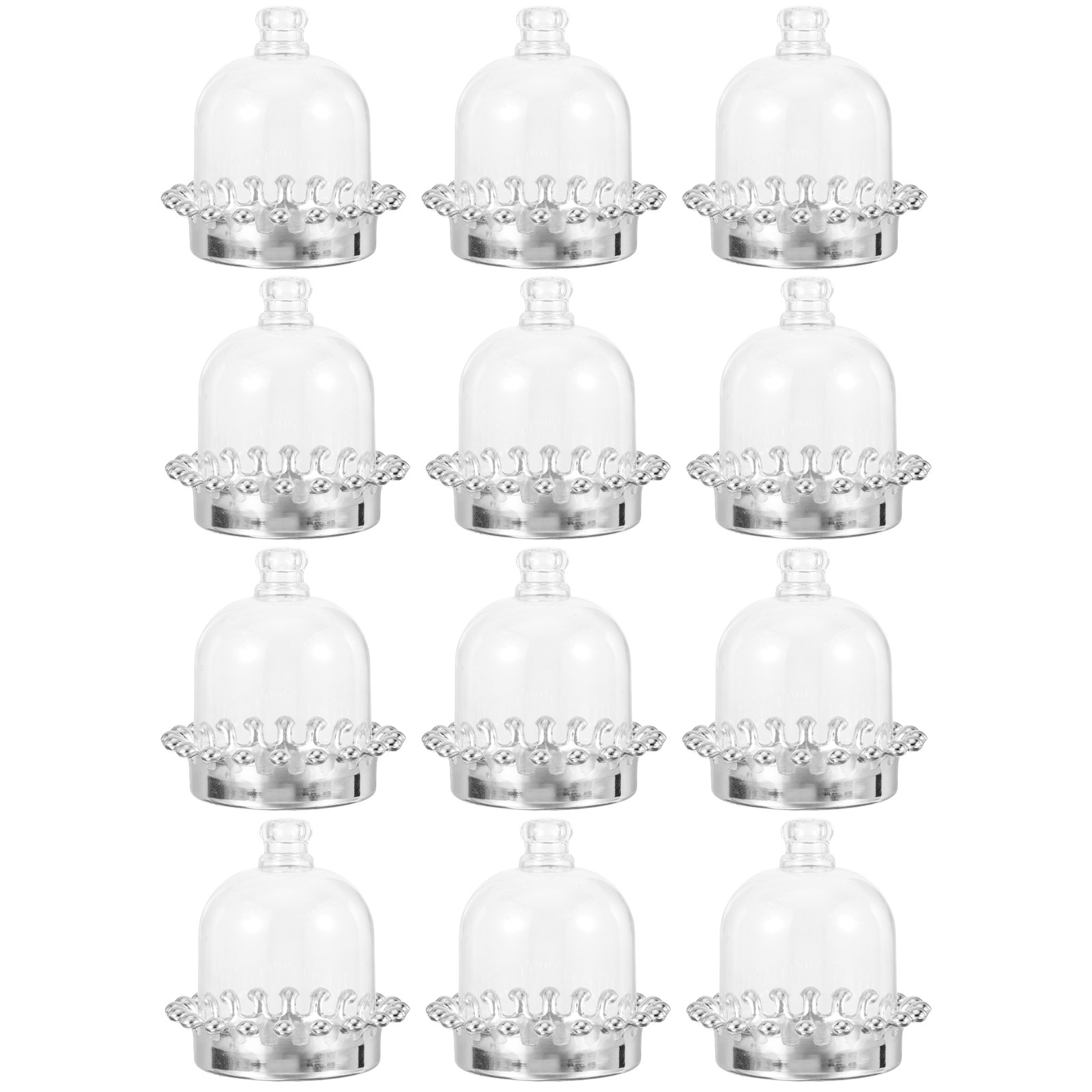 12Pcs Cake Stands Dome Cover T - Plastic Dome Clear review and price