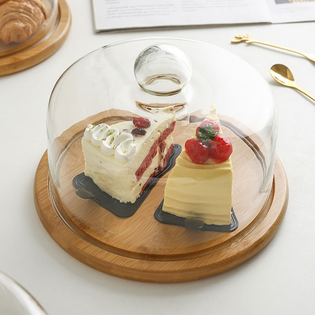 18Cm Transparent Glass Food Co - Plastic Dome Clear review and price
